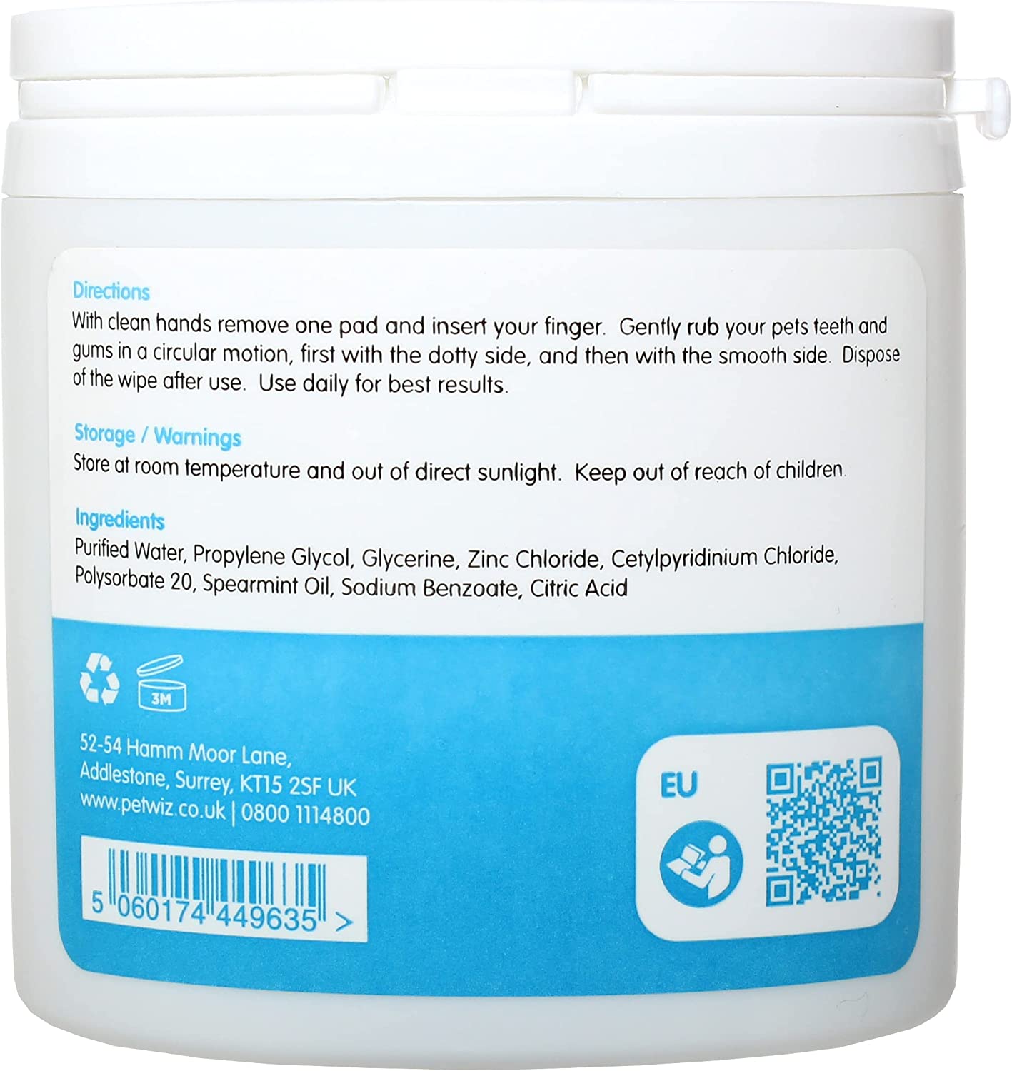 Dental Finger Wipes for Dogs & Cats